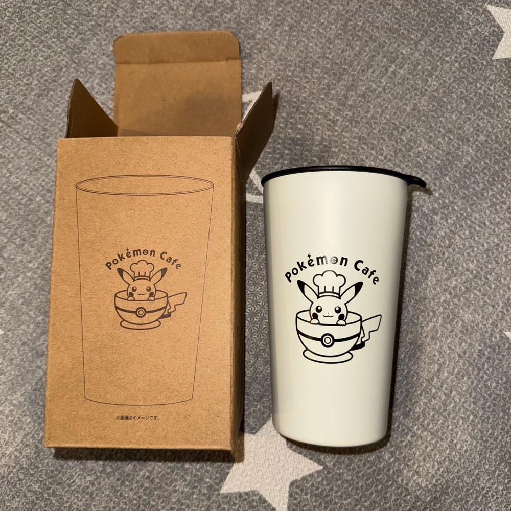 Pokemon Cafe Pikachu Stainless Steel Mug 14cm Tumbler